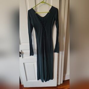 Toonzshop Yggdrazil Lace Up Maxi Dress